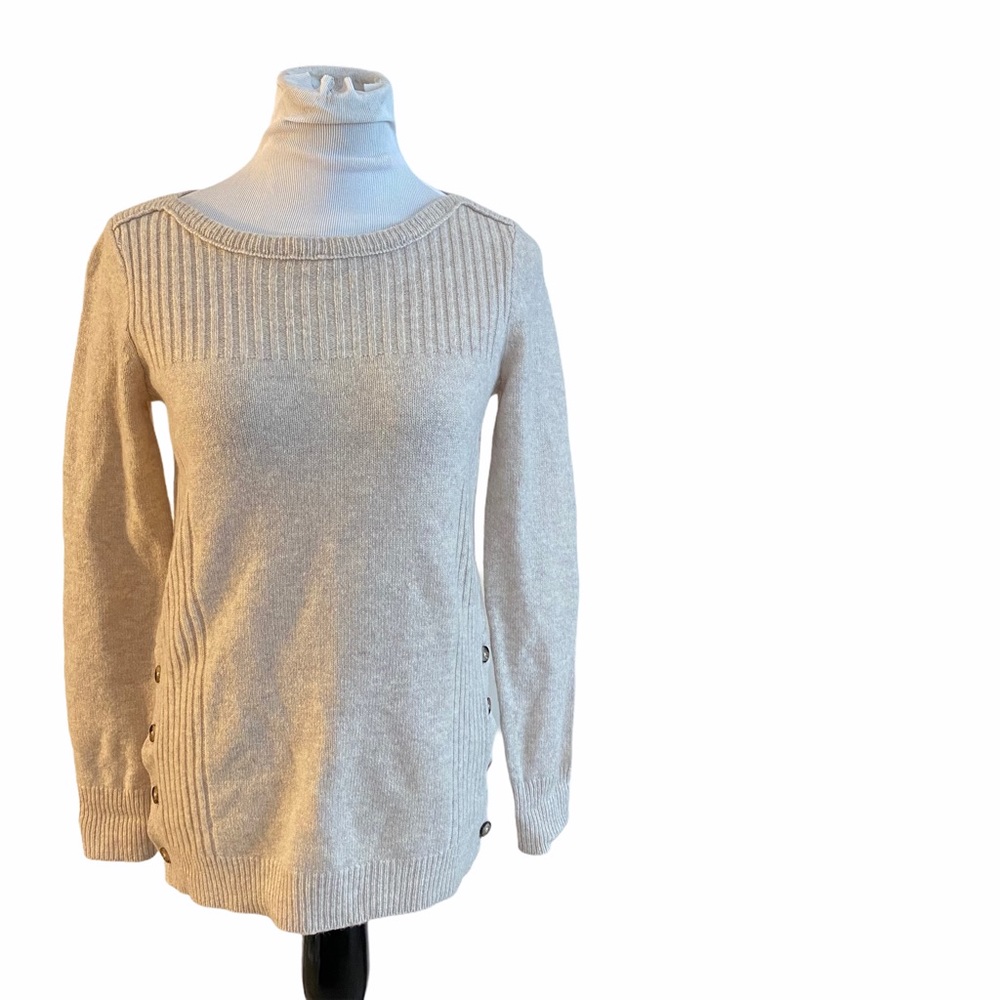34-Madewell Pinewood Pullover Sweater in Natural XS - Picture 2 of 7